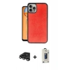 MARSİLYAN™- iPhone 15 Pro Kılıf Kıvılcım Işık Serisi - Siyah Bilvis Hayalet Cam Ekran Koruyucu + Raze Metal Kamera Lens - TMGI