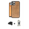 MARSİLYAN™- iPhone 15 Pro Kılıf Kıvılcım Işık Serisi - Siyah Bilvis Hayalet Cam Ekran Koruyucu + Raze Metal Kamera Lens - TMGI