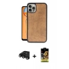 MARSİLYAN™- iPhone 15 Pro Kılıf Kıvılcım Işık Serisi - Siyah Buffer Cam Ekran Koruyucu + Raze Metal Kamera Lens - SH