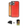 MARSİLYAN™- iPhone 15 Pro Kılıf Kıvılcım Işık Serisi - Siyah Buffer Cam Ekran Koruyucu + Raze Metal Kamera Lens - SH