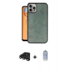 MARSİLYAN™- iPhone 15 Pro Kılıf Kıvılcım Işık Serisi - Siyah Joko Magic 5D Cam + Raze Metal Kamera Lens - TMGI