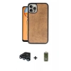MARSİLYAN™- iPhone 15 Pro Kılıf Kıvılcım Işık Serisi - Siyah Joko Magic 5D Hayalet Cam + Raze Metal Kamera Lens - LT