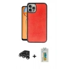 MARSİLYAN™- iPhone 15 Pro Kılıf Kıvılcım Işık Serisi - Siyah Polymer Nano Ekran Koruyucu + Gümüş Raze Metal Kamera Lens