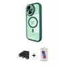 MARSİLYAN™- iPhone 15 Pro Kılıf Kıvılcım Modern Koleksiyonu - Siyah Joko 5D Cam + Raze Metal Kamera Lens - TMGI