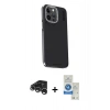 MARSİLYAN™- iPhone 15 Pro Kılıf Kıvılcım Modern Özel Seri - Şeffaf Royal Nano Ekran Koruyucu + Raze Metal Kamera Lens - GS