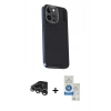 MARSİLYAN™- iPhone 15 Pro Kılıf Kıvılcım Modern Özel Seri - Şeffaf Royal Nano Ekran Koruyucu + Raze Metal Kamera Lens - GS