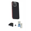 MARSİLYAN™- iPhone 15 Pro Kılıf Kıvılcım Modern Özel Seri - Şeffaf Royal Nano Ekran Koruyucu + Raze Metal Kamera Lens - LT