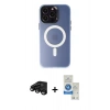 MARSİLYAN™- iPhone 15 Pro Kılıf Kozmos Çizgi Prime - Şeffaf Royal Nano Ekran Koruyucu + Raze Metal Kamera Lens - SH