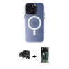 MARSİLYAN™- iPhone 15 Pro Kılıf Kozmos Çizgi Prime - Siyah 360 Mat Full Body Arka Koruyucu + Raze Metal Kamera Lens - GS