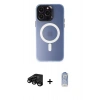 MARSİLYAN™- iPhone 15 Pro Kılıf Kozmos Çizgi Prime - Siyah Joko Magic 5D Cam + Raze Metal Kamera Lens - SH