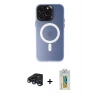 MARSİLYAN™- iPhone 15 Pro Kılıf Kozmos Çizgi Prime - Siyah Polymer Nano Ekran Koruyucu + Raze Metal Kamera Lens - LT