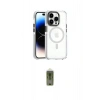 MARSİLYAN™- iPhone 15 Pro Kılıf Kozmos Doku Koleksiyonu - Siyah Joko Magic 5D Hayalet Cam