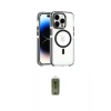 MARSİLYAN™- iPhone 15 Pro Kılıf Kozmos Doku Koleksiyonu - Siyah Joko Magic 5D Hayalet Cam