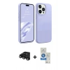 MARSİLYAN™- iPhone 15 Pro Kılıf Kozmos Yansıma Özel Seri - Şeffaf Royal Nano Ekran Koruyucu + Siyah Raze Metal Kamera Lens