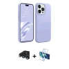 MARSİLYAN™- iPhone 15 Pro Kılıf Kozmos Yansıma Özel Seri - Siyah 3D Antistatik Seramik Nano Ekran Koruyucu + Raze Metal Kamera Lens - LT