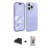 MARSİLYAN™- iPhone 15 Pro Kılıf Kozmos Yansıma Özel Seri - Siyah Bilvis 3D Cam Ekran Koruyucu + Raze Metal Kamera Lens - TMGI