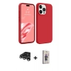 MARSİLYAN™- iPhone 15 Pro Kılıf Kozmos Yansıma Özel Seri - Siyah Bilvis 3D Cam Ekran Koruyucu + Raze Metal Kamera Lens - GS