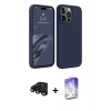 MARSİLYAN™- iPhone 15 Pro Kılıf Kozmos Yansıma Özel Seri - Siyah Bilvis 5in1 3D Magic Cam Ekran Koruyucu + Raze Metal Kamera Lens - SH