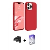 MARSİLYAN™- iPhone 15 Pro Kılıf Kozmos Yansıma Özel Seri - Siyah Bilvis 5in1 3D Magic Cam Ekran Koruyucu + Raze Metal Kamera Lens - GS
