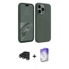 MARSİLYAN™- iPhone 15 Pro Kılıf Kozmos Yansıma Özel Seri - Siyah Bilvis 5in1 3D Magic Cam Ekran Koruyucu + Raze Metal Kamera Lens - TMGI