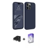 MARSİLYAN™- iPhone 15 Pro Kılıf Kozmos Yansıma Özel Seri - Siyah Bilvis 5in1 3D Magic Cam Ekran Koruyucu + Raze Metal Kamera Lens - TMGI