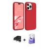 MARSİLYAN™- iPhone 15 Pro Kılıf Kozmos Yansıma Özel Seri - Siyah Bilvis 5in1 5D Magic Hayalet Cam Ekran Koruyucu + Raze Metal Kamera Lens - GS