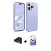 MARSİLYAN™- iPhone 15 Pro Kılıf Kozmos Yansıma Özel Seri - Siyah Bilvis 5in1 5D Magic Hayalet Cam Ekran Koruyucu + Raze Metal Kamera Lens - GS