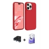 MARSİLYAN™- iPhone 15 Pro Kılıf Kozmos Yansıma Özel Seri - Siyah Bilvis 5in1 5D Magic Hayalet Cam Ekran Koruyucu + Lacivert Raze Metal Kamera Lens