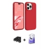 MARSİLYAN™- iPhone 15 Pro Kılıf Kozmos Yansıma Özel Seri - Siyah Bilvis 5in1 5D Magic Hayalet Cam Ekran Koruyucu + Raze Metal Kamera Lens - TMGI
