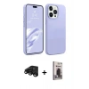 MARSİLYAN™- iPhone 15 Pro Kılıf Kozmos Yansıma Özel Seri - Siyah Bilvis Hayalet Cam Ekran Koruyucu + Raze Metal Kamera Lens - SH