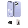 MARSİLYAN™- iPhone 15 Pro Kılıf Kozmos Yansıma Özel Seri - Siyah Bilvis Hayalet Cam Ekran Koruyucu + Raze Metal Kamera Lens - TMGI
