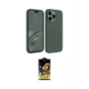 MARSİLYAN™- iPhone 15 Pro Kılıf Kozmos Yansıma Özel Seri - Siyah Buffer Cam Ekran Koruyucu