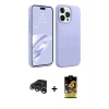 MARSİLYAN™- iPhone 15 Pro Kılıf Kozmos Yansıma Özel Seri - Siyah Buffer Cam Ekran Koruyucu + Raze Metal Kamera Lens - GS