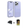 MARSİLYAN™- iPhone 15 Pro Kılıf Kozmos Yansıma Özel Seri - Siyah Buffer Cam Ekran Koruyucu + Raze Metal Kamera Lens - LT