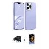 MARSİLYAN™- iPhone 15 Pro Kılıf Kozmos Yansıma Özel Seri - Siyah Buffer Hayalet Cam Ekran Koruyucu + Raze Metal Kamera Lens - LT