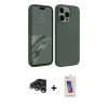 MARSİLYAN™- iPhone 15 Pro Kılıf Kozmos Yansıma Özel Seri - Siyah Joko 5D Cam + Raze Metal Kamera Lens - GS