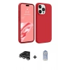MARSİLYAN™- iPhone 15 Pro Kılıf Kozmos Yansıma Özel Seri - Siyah Joko Magic 5D Cam + Gümüş Raze Metal Kamera Lens