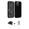 MARSİLYAN™- iPhone 15 Pro Kılıf Kozmos Yansıma Özel Seri - Siyah Joko Magic 5D Cam + Raze Metal Kamera Lens - LT