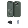 MARSİLYAN™- iPhone 15 Pro Kılıf Kozmos Yansıma Özel Seri - Siyah Joko Magic 5D Cam + Raze Metal Kamera Lens - LT