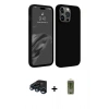 MARSİLYAN™- iPhone 15 Pro Kılıf Kozmos Yansıma Özel Seri - Siyah Joko Magic 5D Hayalet Cam + Raze Metal Kamera Lens - LT