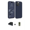 MARSİLYAN™- iPhone 15 Pro Kılıf Kozmos Yansıma Özel Seri - Siyah Joko Magic 5D Hayalet Cam + Raze Metal Kamera Lens - LT
