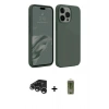 MARSİLYAN™- iPhone 15 Pro Kılıf Kozmos Yansıma Özel Seri - Siyah Joko Magic 5D Hayalet Cam + Raze Metal Kamera Lens - GS