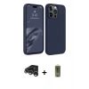 MARSİLYAN™- iPhone 15 Pro Kılıf Kozmos Yansıma Özel Seri - Siyah Joko Magic 5D Hayalet Cam + Raze Metal Kamera Lens - GS