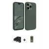 MARSİLYAN™- iPhone 15 Pro Kılıf Kozmos Yansıma Özel Seri - Siyah Joko Magic 5D Hayalet Cam + Raze Metal Kamera Lens - TMGI