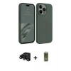 MARSİLYAN™- iPhone 15 Pro Kılıf Kozmos Yansıma Özel Seri - Siyah Joko Magic 5D Hayalet Cam + Raze Metal Kamera Lens - SH