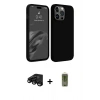 MARSİLYAN™- iPhone 15 Pro Kılıf Kozmos Yansıma Özel Seri - Siyah Joko Magic 5D Hayalet Cam + Raze Metal Kamera Lens - SH