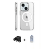 MARSİLYAN™- iPhone 15 Pro Kılıf Nova Doku - Siyah Joko Magic 5D Cam + Raze Metal Kamera Lens - SH