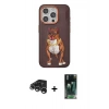 MARSİLYAN™- iPhone 15 Pro Kılıf Nova Form Koleksiyonu - Şeffaf 360 Full Body Arka Koruyucu + Raze Metal Kamera Lens - GS
