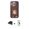 MARSİLYAN™- iPhone 15 Pro Kılıf Nova Form Koleksiyonu - Şeffaf Pasifik Cam Ekran Koruyucu + Raze Metal Kamera Lens - GS