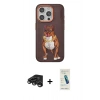 MARSİLYAN™- iPhone 15 Pro Kılıf Nova Form Koleksiyonu - Şeffaf Pasifik Cam Ekran Koruyucu + Raze Metal Kamera Lens - TMGI